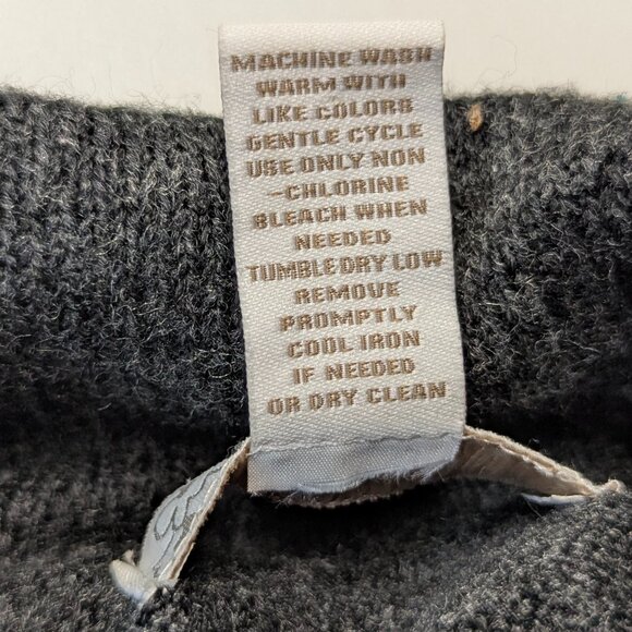 Lucy & Laurel Size XS Dark Gray Mock Turtleneck Sweater - Picture 7 of 10